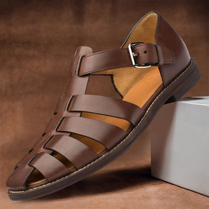 Sandali Estivi Uomo Slip-On con Tomaia in PU Sintetico e Suola in Gomma