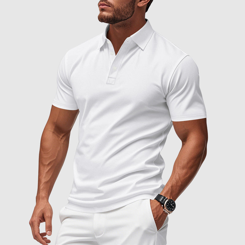 Polo da Uomo Traspirante con Vestibilità Atletica e Mantenimento della Forma