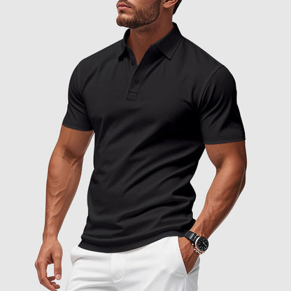 Polo da Uomo Traspirante con Vestibilità Atletica e Mantenimento della Forma