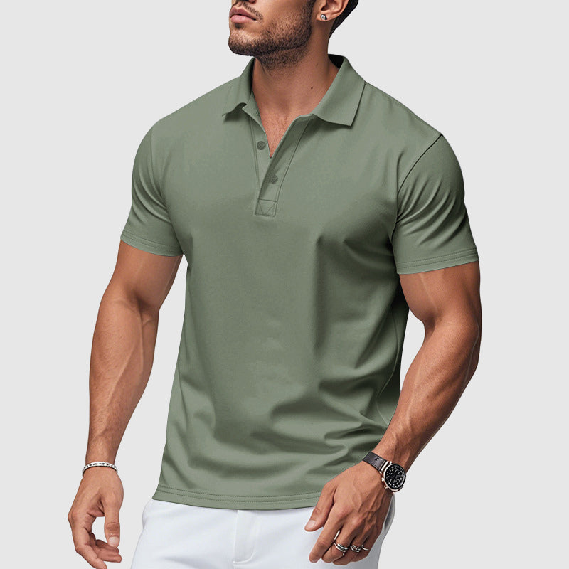 Polo da Uomo Traspirante con Vestibilità Atletica e Mantenimento della Forma