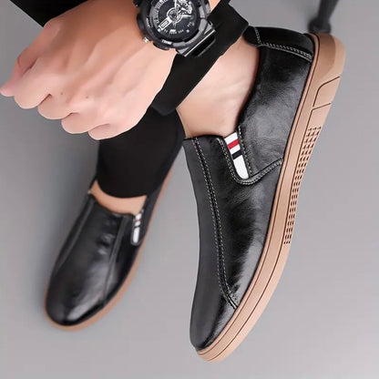 Men's Slip-On Moccasins with Padded Insole and Flexible Sole