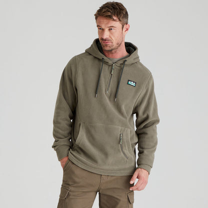 Felpa con Cappuccio Uomo con Zip a Un Quarto e Tasca Marsupio – Design Funzionale Autunnale