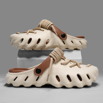 Men's Clogs with Laces and Ventilated Foam Upper – Adjustable Fit