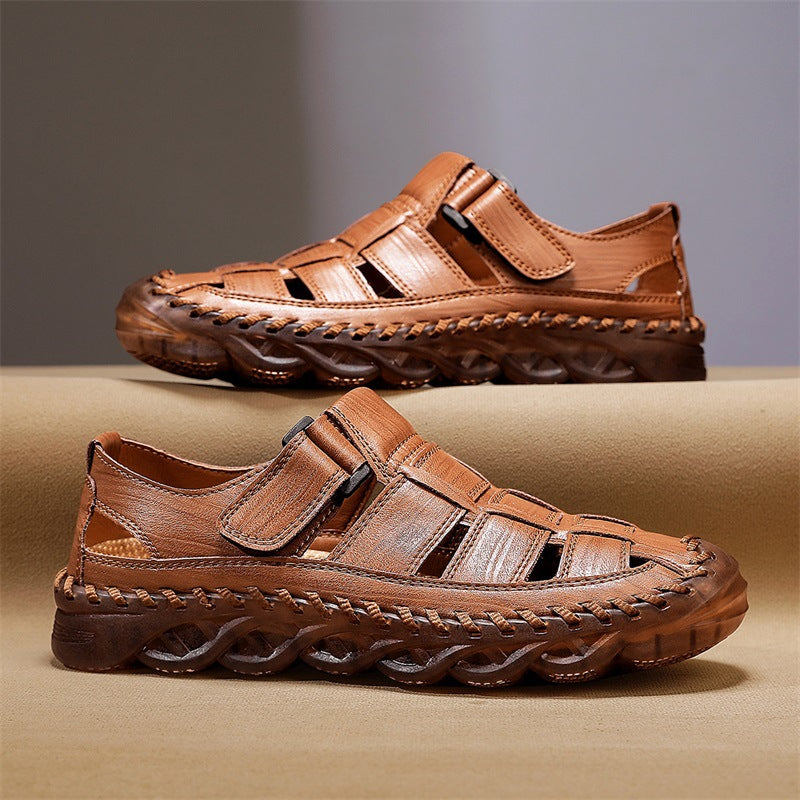 Sandali Estivi Uomo con Design Traforato Traspirante – Comfort e Aderenza