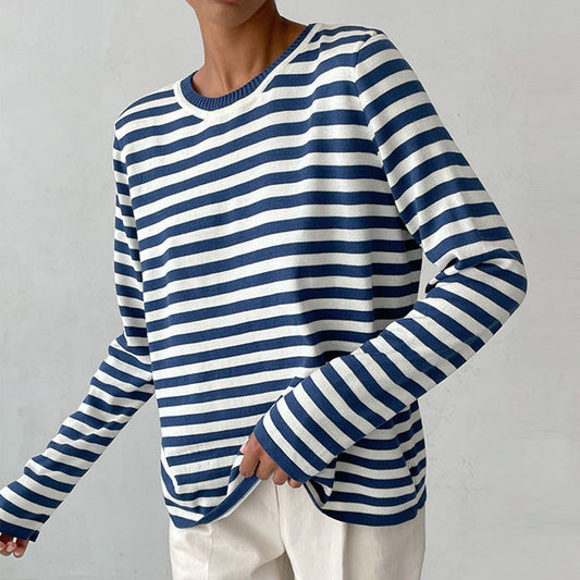 Maglia Donna a Manica Lunga con Vestibilità Drappeggiata – Ideale per Sovrapposizioni