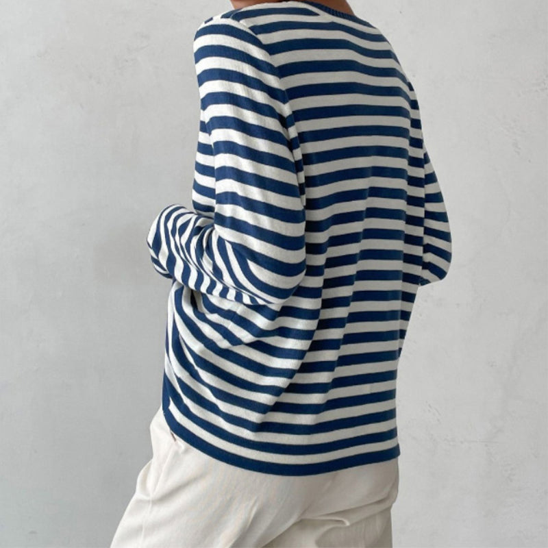 Maglia Donna a Manica Lunga con Vestibilità Drappeggiata – Ideale per Sovrapposizioni