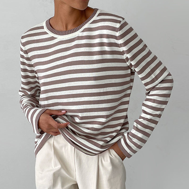 Maglia Donna a Manica Lunga con Vestibilità Drappeggiata – Ideale per Sovrapposizioni