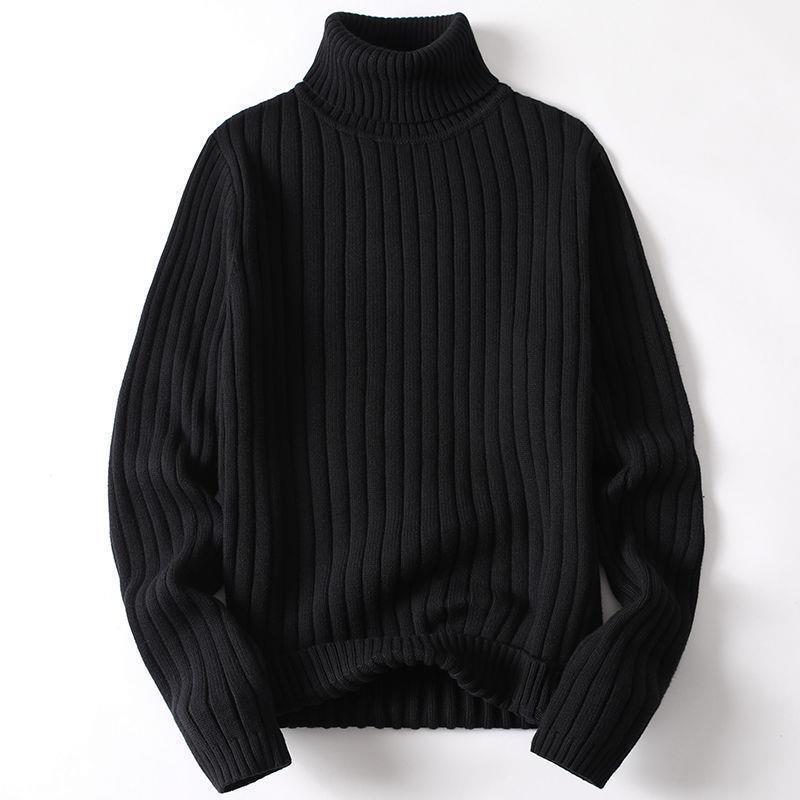 Women's Ribbed Turtleneck Sweater with Slim Silhouette