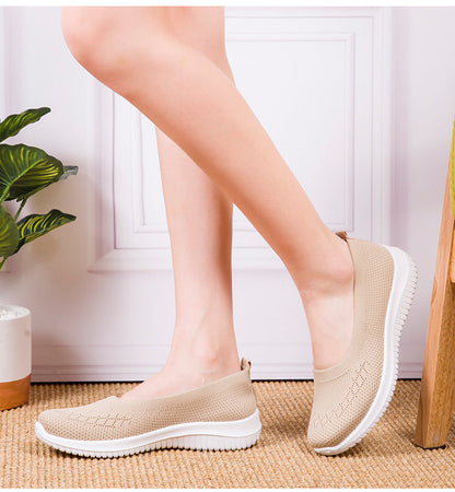 Women's Slip-On Sneakers with Arch Support and Wide Toe Box