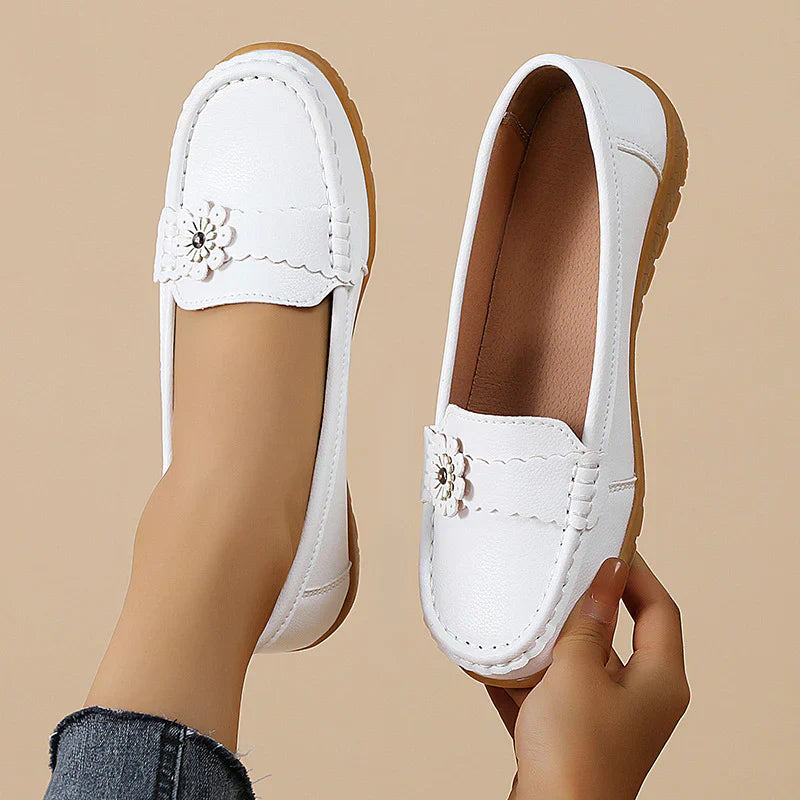 Dame Slip-On Sommer Sandaler med Bue Støtte og Lav Kilehæl