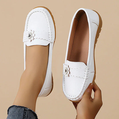 Dame Slip-On Sommer Sandaler med Bue Støtte og Lav Kilehæl