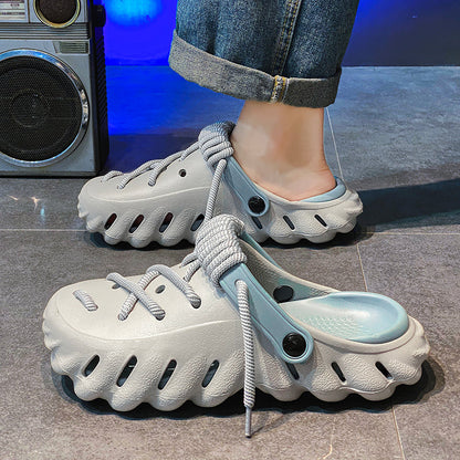 Men's Clogs with Laces and Ventilated Foam Upper – Adjustable Fit