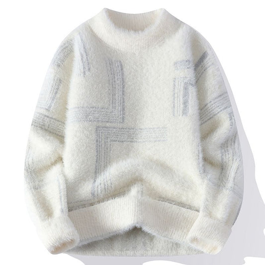 Maglione Uomo Invernale in Maglia Soffice con Girocollo e Vestibilità Comoda – Maglia Style