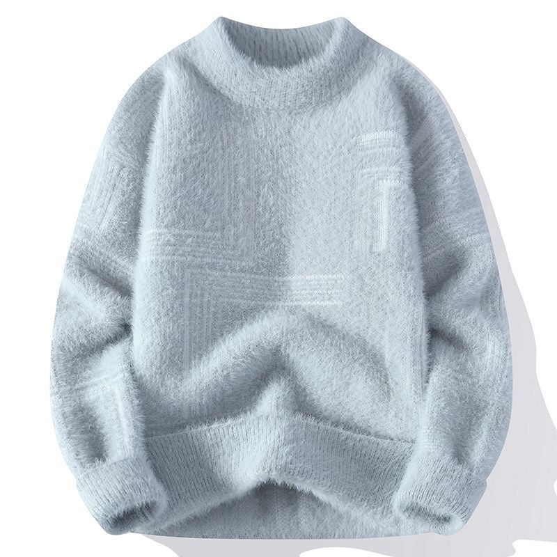 Maglione Uomo Invernale in Maglia Soffice con Girocollo e Vestibilità Comoda – Maglia Style