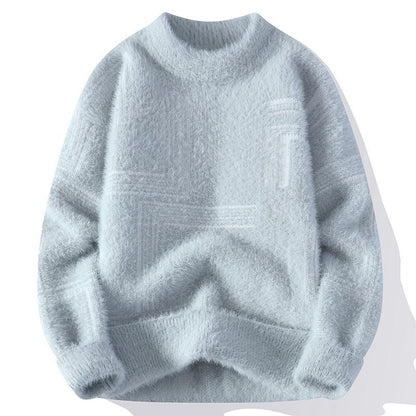 Maglione Uomo Invernale in Maglia Soffice con Girocollo e Vestibilità Comoda – Maglia Style