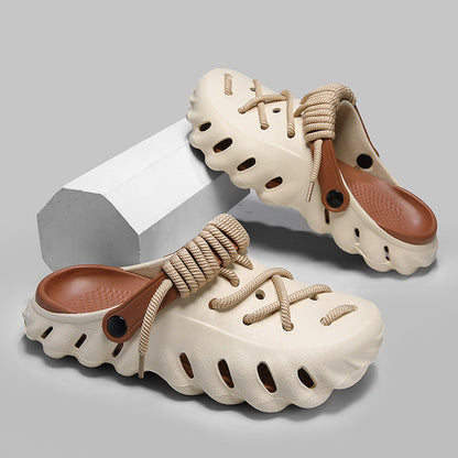 Men's Clogs with Laces and Ventilated Foam Upper – Adjustable Fit