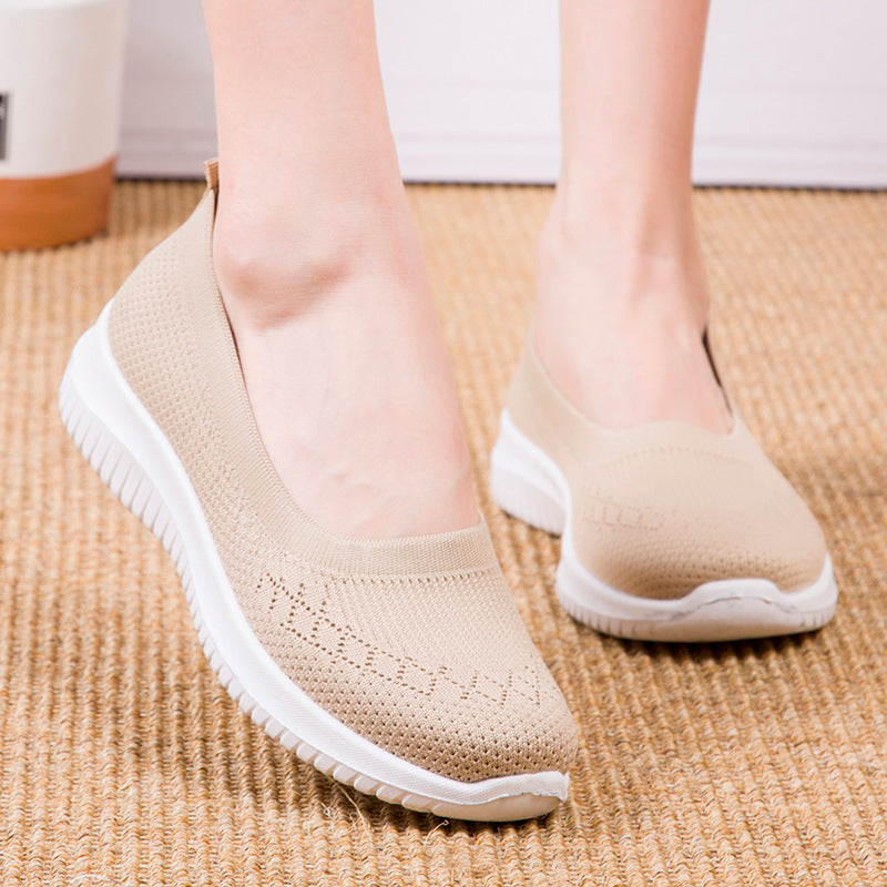 Women's Slip-On Sneakers with Arch Support and Wide Toe Box