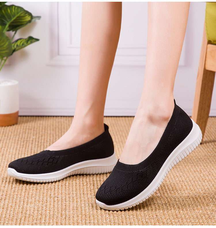 Women's Slip-On Sneakers with Arch Support and Wide Toe Box