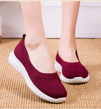 Women's Slip-On Sneakers with Arch Support and Wide Toe Box