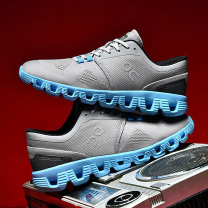 Men's Sport Sneakers in Breathable Mesh with Sculpted Sole