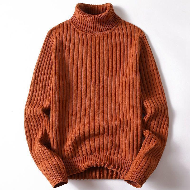 Women's Ribbed Turtleneck Sweater with Slim Silhouette