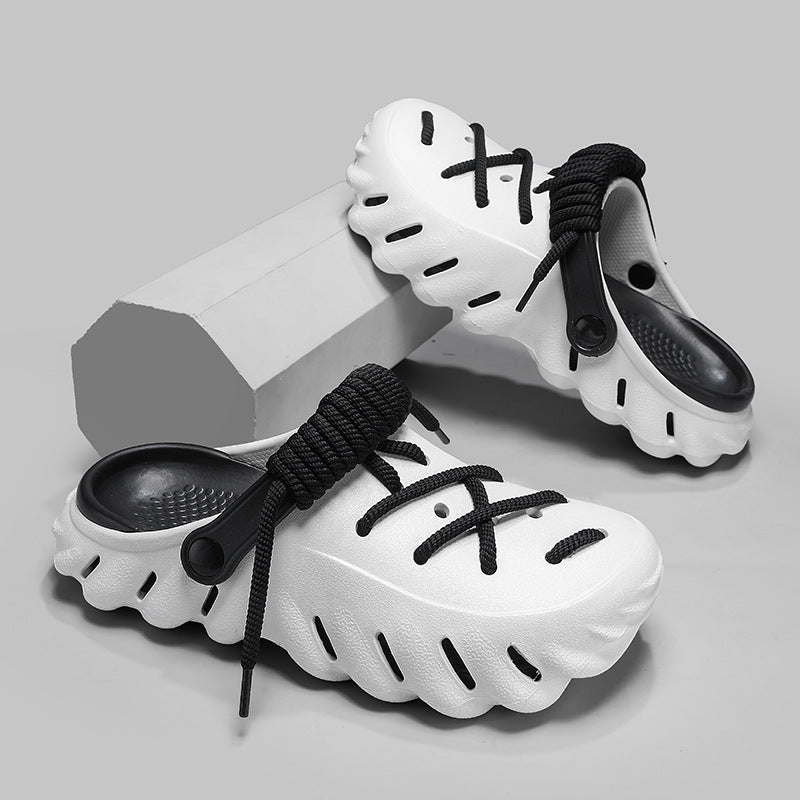 Men's Clogs with Laces and Ventilated Foam Upper – Adjustable Fit