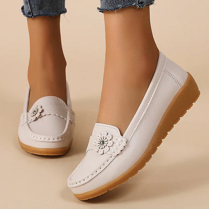 Dame Slip-On Sommer Sandaler med Bue Støtte og Lav Kilehæl