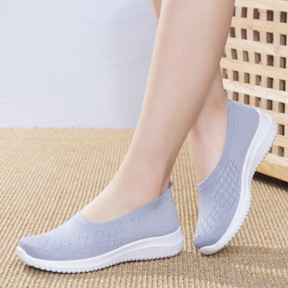 Women's Slip-On Sneakers with Arch Support and Wide Toe Box