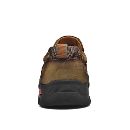 Scarpe Uomo Slip-On Effetto Pelle con Suola Antiscivolo e Soletta Ammortizzata