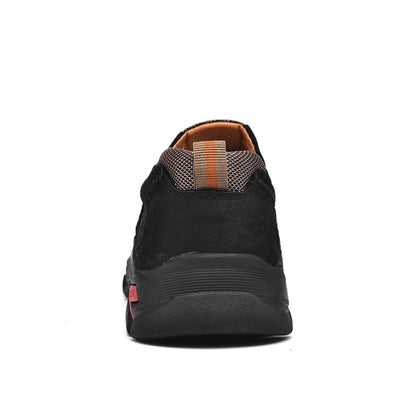 Scarpe Uomo Slip-On Effetto Pelle con Suola Antiscivolo e Soletta Ammortizzata