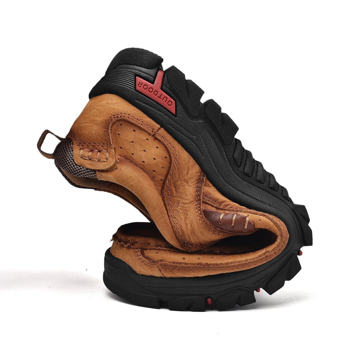 Scarpe Uomo Slip-On Effetto Pelle con Suola Antiscivolo e Soletta Ammortizzata