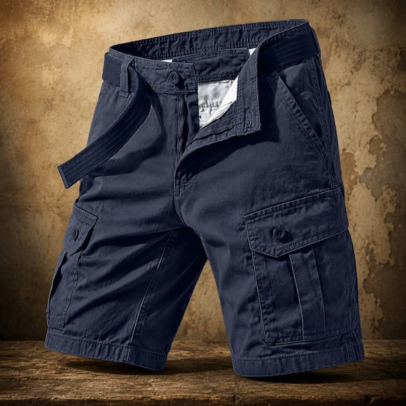 Bermudas cargo de hombre para verano con bolsillos utilitarios y corte cómodo