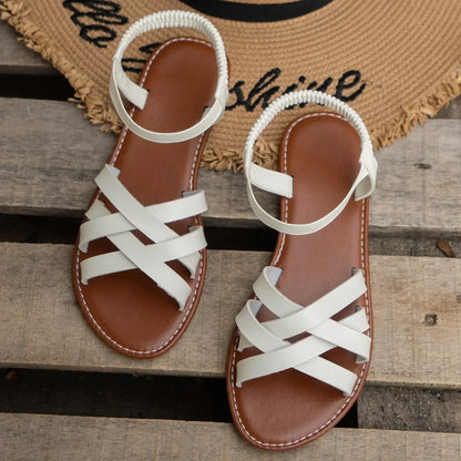 Women's Summer Sandals with Braided Straps, Padded Footbed and Ankle Strap – Sandal Style