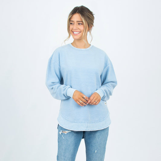 Women's Soft Fleece Reversible Poncho with Asymmetric Hem