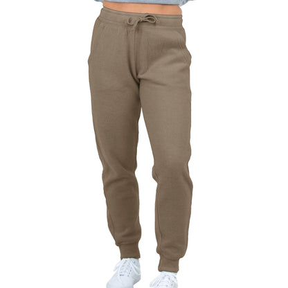 Women's Jogger Pants with Elastic Waist and Ribbed Cuffs – Cotton Style