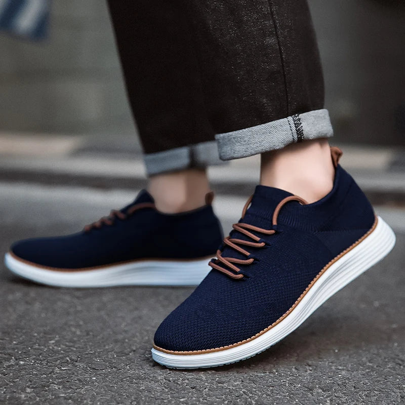 Sneakers Uomo Maglia Traspirante con Soletta Ammortizzante – Scarpe Sportive Comode