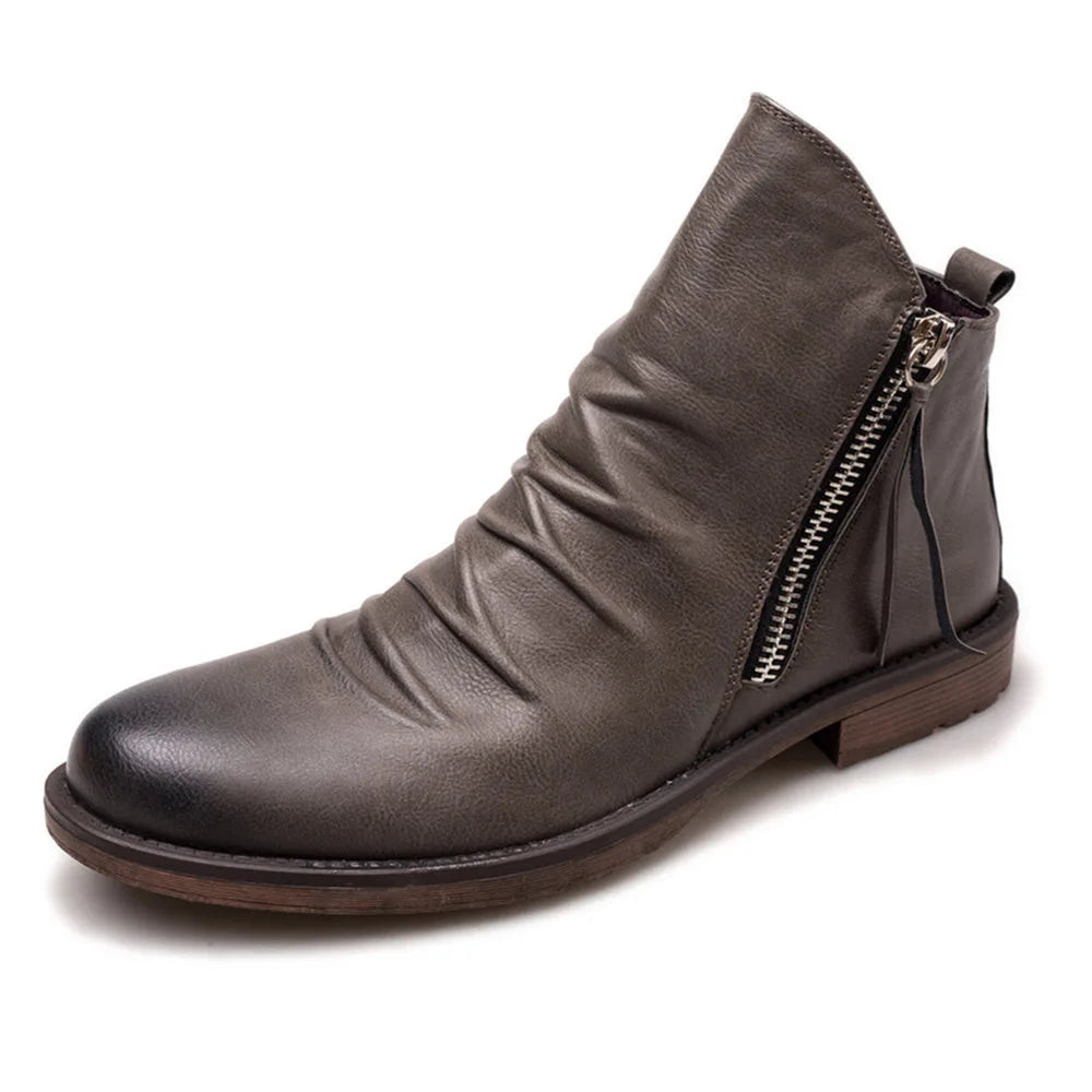 Botines Chelsea para hombre con acabado liso y diseño clásico