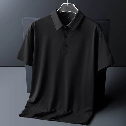 Polo da Uomo con Tessuto Elasticizzato Antipiega e Traspirante