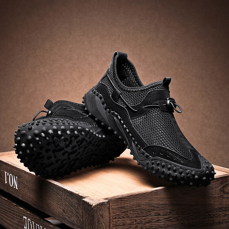 Sneakers da Trekking da Uomo con Intersuola in EVA e Suola in Gomma Antiscivolo – Punta Rinforzata e Colletto Imbottito