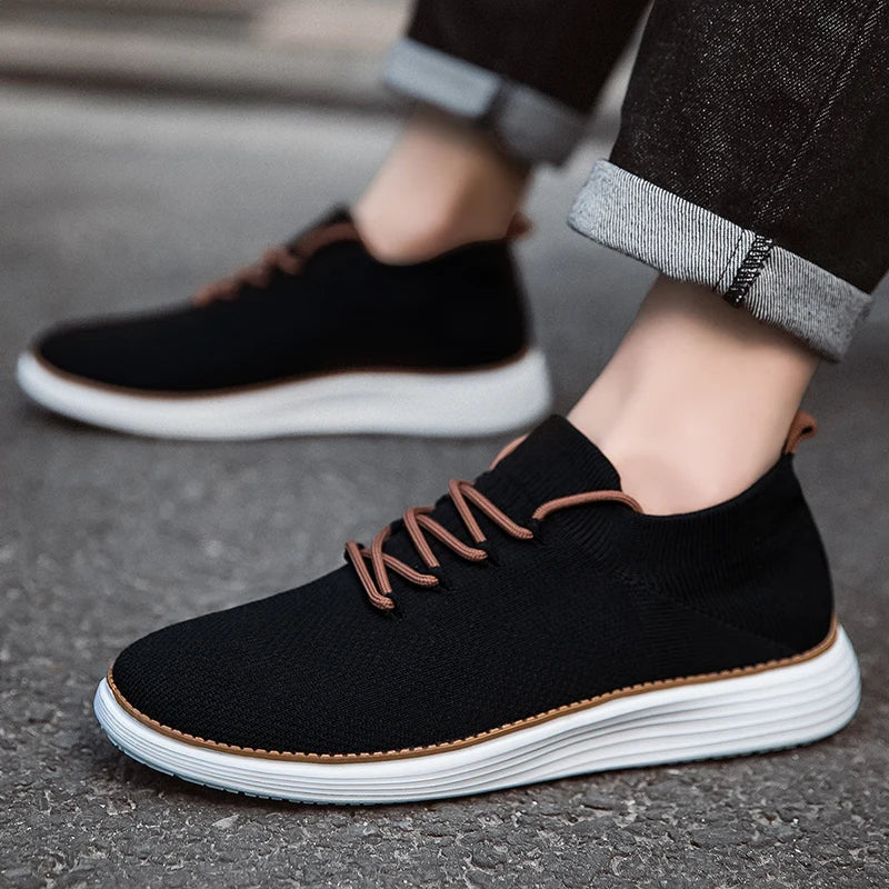 Sneakers Uomo Maglia Traspirante con Soletta Ammortizzante – Scarpe Sportive Comode