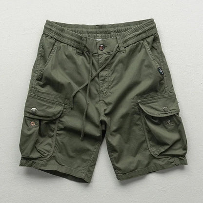 Herre cargo bermudashorts med justerbar talje, mange lommer og 15 cm skridtlængde