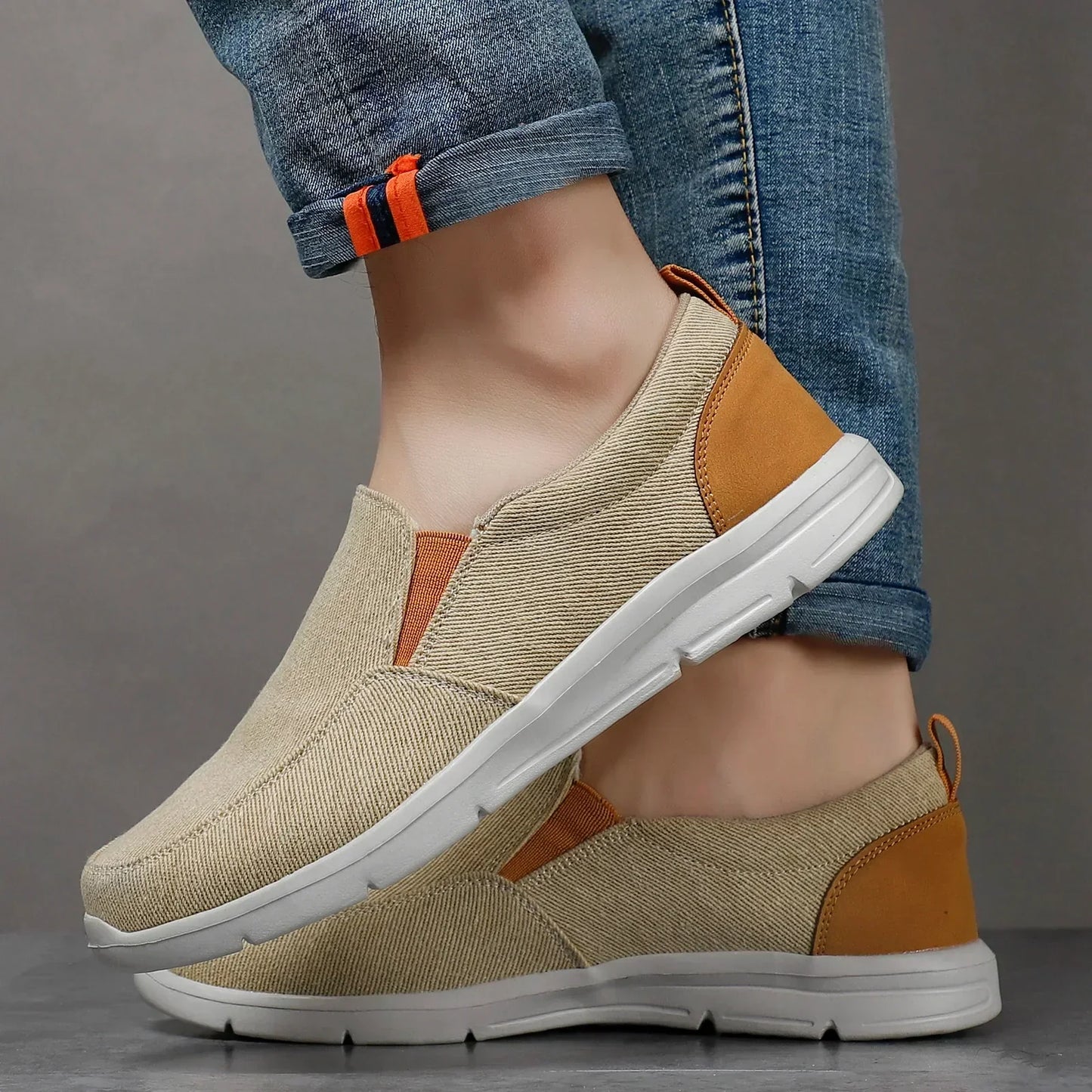Sneakers Uomo Senza Lacci con Suola Ammortizzata – Scarpe Casual