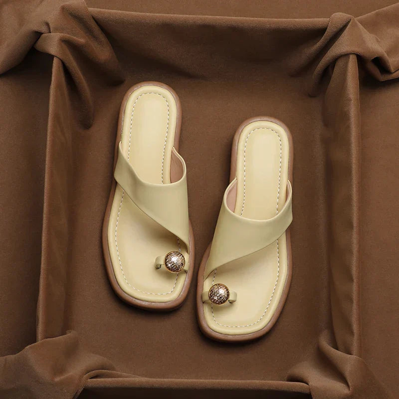 Women's Summer Sandals Square Toe Wide Heel Adjustable Straps – Everyday Comfort