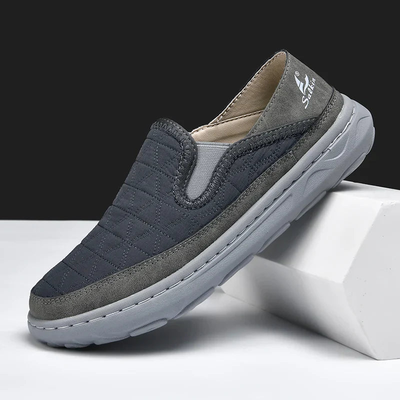 Mocassini Uomo Slip-On Trapuntati con Pannelli Elastici e Suola Flessibile – Stile Quotidiano