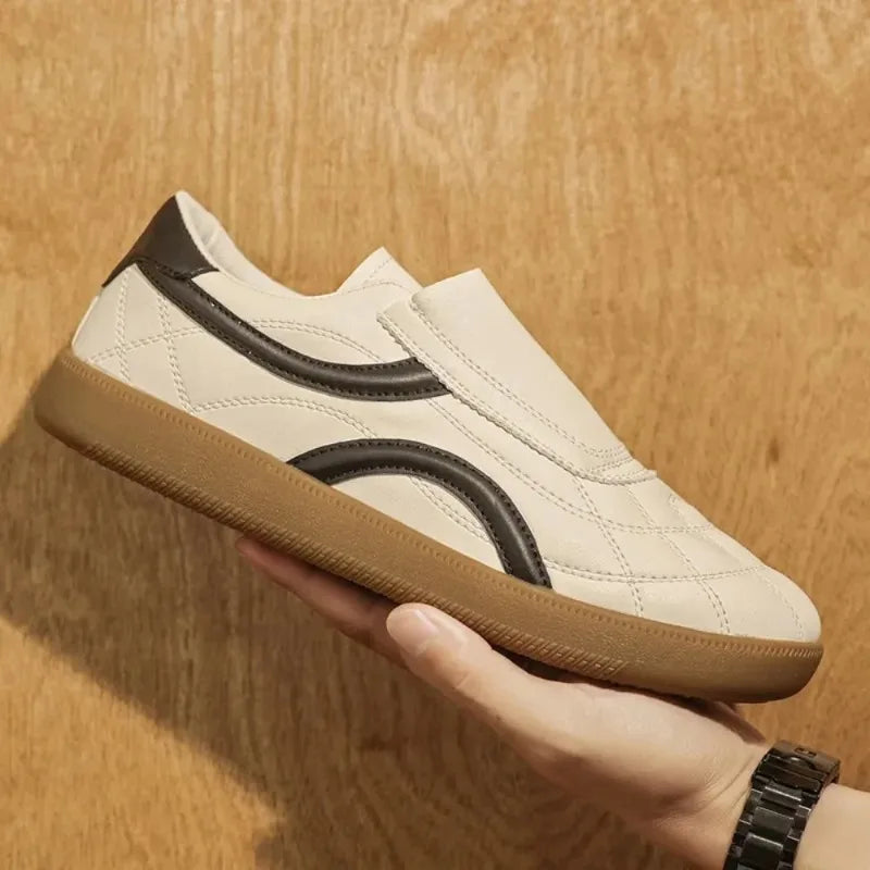 Sneakers Uomo con Lacci Effetto Pelle – Scarpe Casual per l'Uso Quotidiano