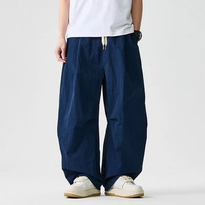 Pantaloni Jogger Uomo a Gamba Larga con Coulisse – Vestibilità Comoda