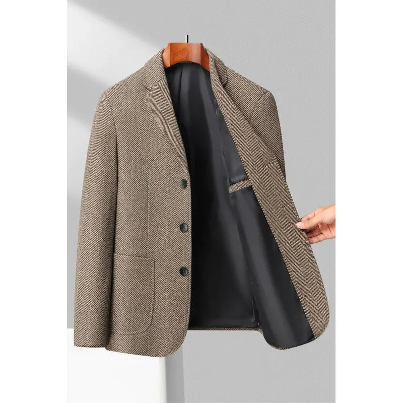 Herreblazer skræddersyet let foret