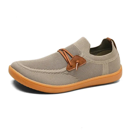 Men's breathable mesh loafers with memory foam insoles