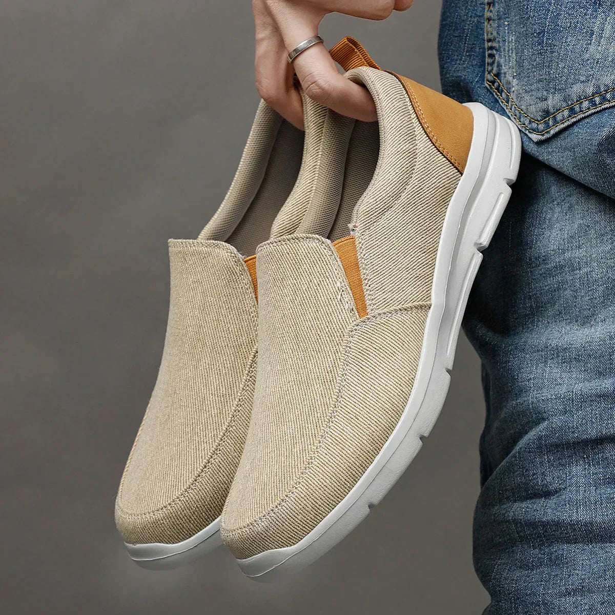 Sneakers Uomo Senza Lacci con Suola Ammortizzata – Scarpe Casual