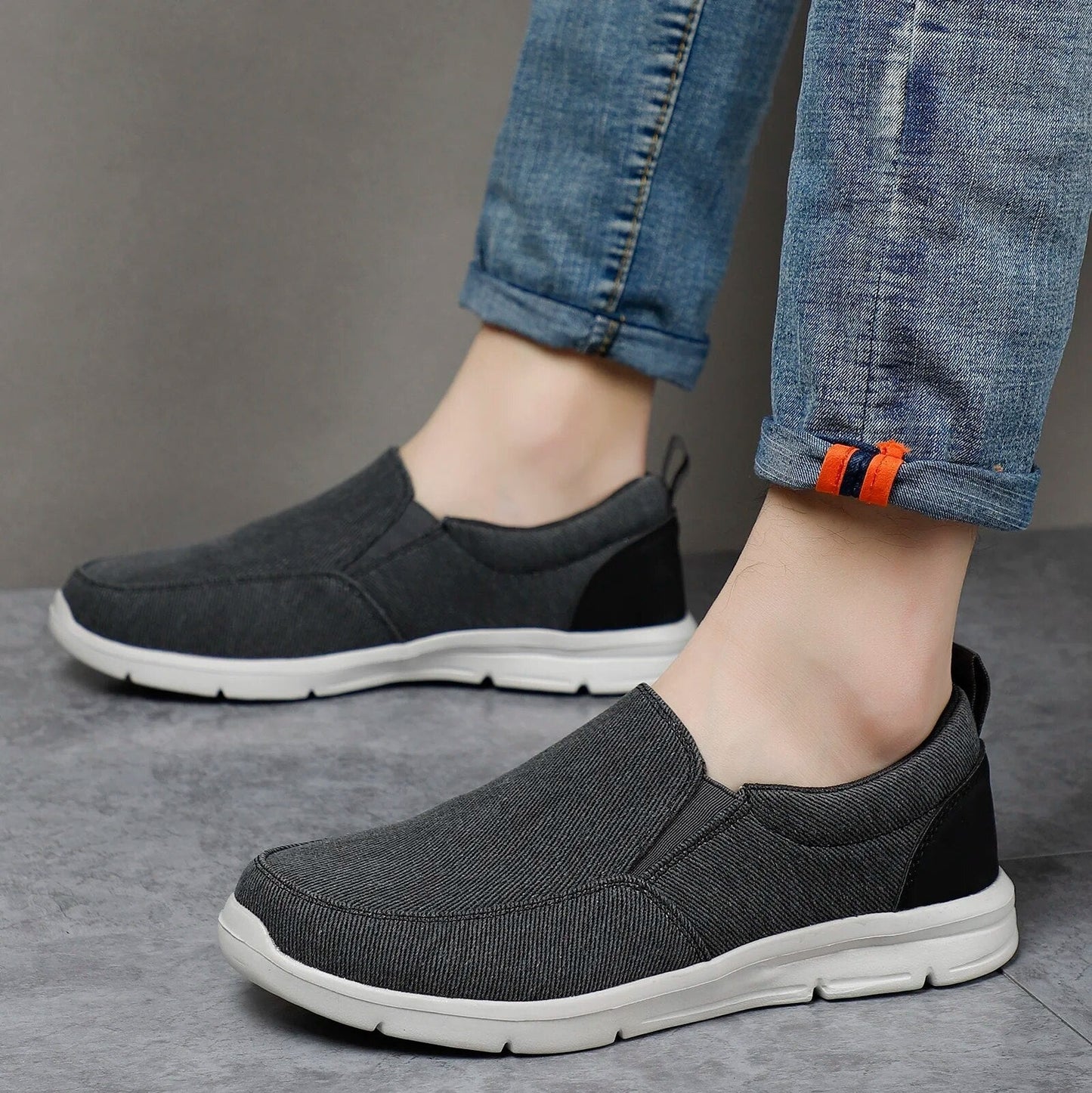 Sneakers Uomo Senza Lacci con Suola Ammortizzata – Scarpe Casual